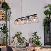Koyoto Lampadario a sospensione, Lampada a sfera, Lampada a sospensione Ambrato, Chiaro, Grigio fumo, 4-Luci