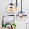 Koyoto Plafoniera, Lampada a sfera Ambrato, Chiaro, Grigio fumo, 5-Luci