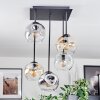 Ripoll Plafoniera, Lampada a sfera Ambrato, Chiaro, Grigio fumo, 5-Luci