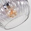 Koyoto Plafoniera, Lampada a sfera Ambrato, Chiaro, Grigio fumo, 5-Luci