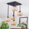 Koyoto Plafoniera, Lampada a sfera Ambrato, 5-Luci