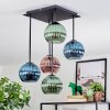 Koyoto Plafoniera, Lampada a sfera Blu, Verde, Ramato, 5-Luci