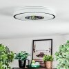 Loron Plafoniera, Panel LED Argento, Bianco, 1-Luce