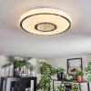 Loron Plafoniera, Panel LED Argento, Bianco, 1-Luce