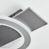 Lidor Plafoniera LED Nero, Argento, 1-Luce