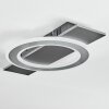 Lidor Plafoniera LED Nero, Argento, 1-Luce