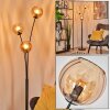 Koyoto Lampada a sfera, Lampada da terra Ambrato, 3-Luci