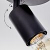 Geira Plafoniera, Faretto da soffitto, Faretto da parete Nero, 1-Luce