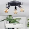 Geira Plafoniera, Faretto da soffitto Nero, 3-Luci