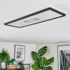Simonstorp Plafoniera, Panel LED Nero, Bianco, 1-Luce