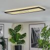 Simonstorp Plafoniera, Panel LED Nero, Bianco, 1-Luce