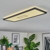 Simonstorp Plafoniera, Panel LED Nero, Bianco, 1-Luce