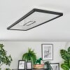 Simonstorp Plafoniera, Panel LED Nero, Bianco, 1-Luce