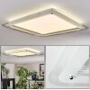 Ipres Plafoniera, Panel LED Argento, Bianco, 1-Luce