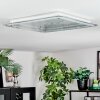 Ipres Plafoniera, Panel LED Argento, Bianco, 1-Luce
