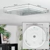 Ipres Plafoniera, Panel LED Argento, Bianco, 1-Luce