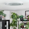 Ipres Plafoniera, Panel LED Argento, Bianco, 1-Luce