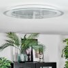 Ipres Plafoniera, Panel LED Argento, Bianco, 1-Luce