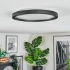 Xarel Plafoniera, Panel LED Nero, 1-Luce