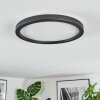Xarel Plafoniera, Panel LED Nero, 1-Luce