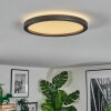 Xarel Plafoniera, Panel LED Nero, 1-Luce
