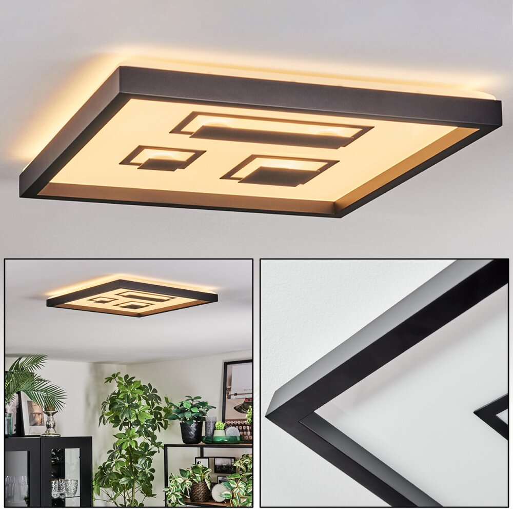 Ilyan Plafoniera, Panel LED Nero, 1-Luce main product photo