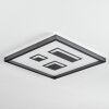 Ilyan Plafoniera, Panel LED Nero, 1-Luce