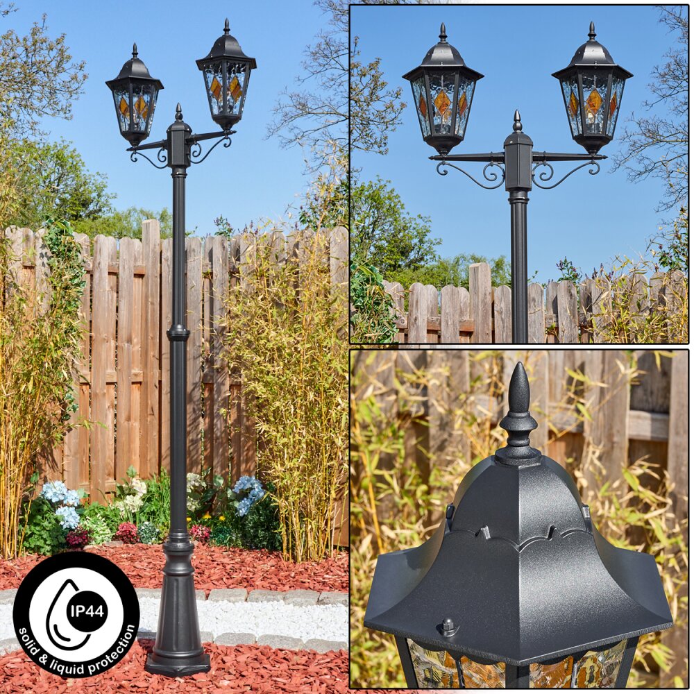 Hongkong Lampione multibraccia, Illuminazione viale Nero, 2-Luci main product photo