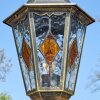 Hongkong Lampione multibraccia, Illuminazione viale Marrone, Oro, 1-Luce