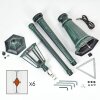 Hongkong Lampione multibraccia, Illuminazione viale Verde, Nero, 1-Luce