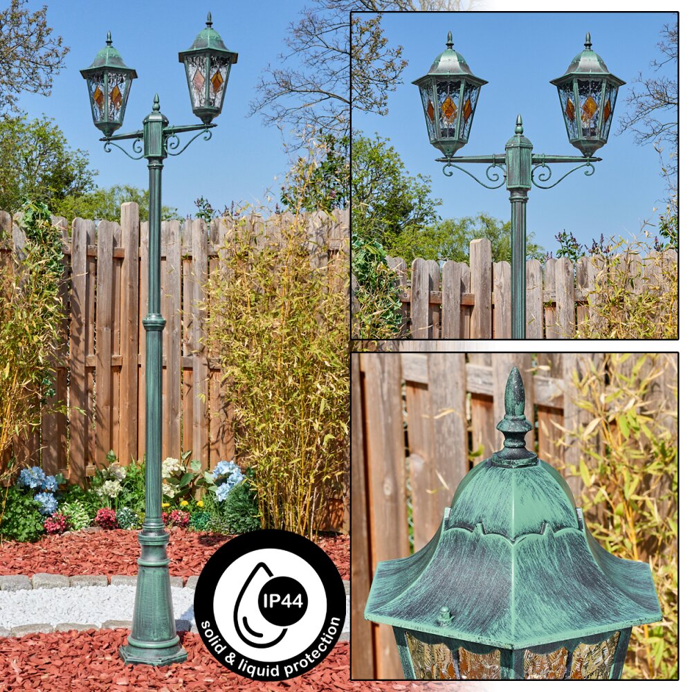 Hongkong Lampione multibraccia, Illuminazione viale Verde, Nero, 2-Luci main product photo