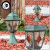 Naofe Lampada con piedistallo, Illuminazione viale Verde, Nero, 1-Luce