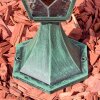 Naofe Lampada con piedistallo, Illuminazione viale Verde, Nero, 1-Luce