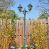 Naofe Lampione multibraccia, Illuminazione viale Verde, Nero, 2-Luci