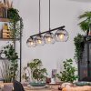 Koyoto Lampadario a sospensione, Lampada a sfera, Lampada a sospensione Chiaro, Grigio fumo, 4-Luci