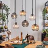 Ripoll Lampadario a sospensione, Lampada a sfera, Lampada a sospensione Ambrato, Chiaro, Grigio fumo, 6-Luci