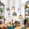 Ripoll Lampadario a sospensione, Lampada a sfera, Lampada a sospensione Ambrato, Chiaro, Grigio fumo, 6-Luci