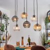 Ripoll Lampadario a sospensione, Lampada a sfera, Lampada a sospensione Ambrato, Chiaro, Grigio fumo, 6-Luci