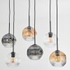 Ripoll Lampadario a sospensione, Lampada a sfera, Lampada a sospensione Ambrato, Chiaro, Grigio fumo, 6-Luci