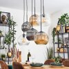Ripoll Lampadario a sospensione, Lampada a sfera, Lampada a sospensione Ambrato, Chiaro, Grigio fumo, 6-Luci
