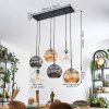 Ripoll Lampadario a sospensione, Lampada a sfera, Lampada a sospensione Ambrato, Chiaro, Grigio fumo, 6-Luci