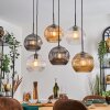 Ripoll Lampadario a sospensione, Lampada a sfera, Lampada a sospensione Ambrato, Chiaro, Grigio fumo, 6-Luci