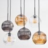 Ripoll Lampadario a sospensione, Lampada a sfera, Lampada a sospensione Ambrato, Chiaro, Grigio fumo, 6-Luci