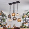 Ripoll Lampadario a sospensione, Lampada a sfera, Lampada a sospensione Ambrato, Chiaro, Grigio fumo, 6-Luci