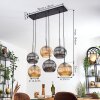 Ripoll Lampadario a sospensione, Lampada a sfera, Lampada a sospensione Ambrato, Grigio fumo, 6-Luci