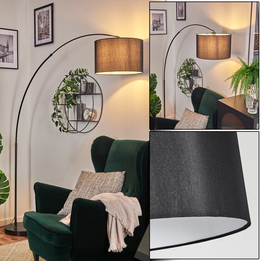 Soungou Lampada da terra Cromo, Nero, 1-Luce main product photo