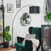 Soungou Lampada da terra Cromo, Nero, 1-Luce