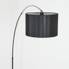Soungou Lampada da terra Cromo, Nero, 1-Luce