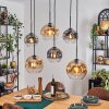Ripoll Lampadario a sospensione, Lampada a sfera, Lampada a sospensione Ambrato, Chiaro, Grigio fumo, 6-Luci