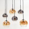 Ripoll Lampadario a sospensione, Lampada a sfera, Lampada a sospensione Ambrato, Chiaro, Grigio fumo, 6-Luci